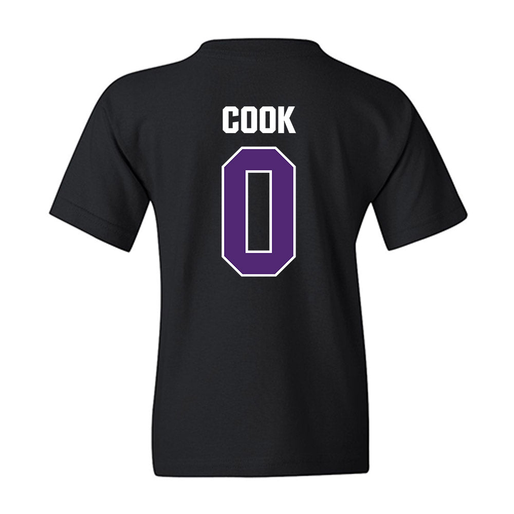 WIU - NCAA Men's Basketball : Tyran Cook - Youth T-Shirt-1
