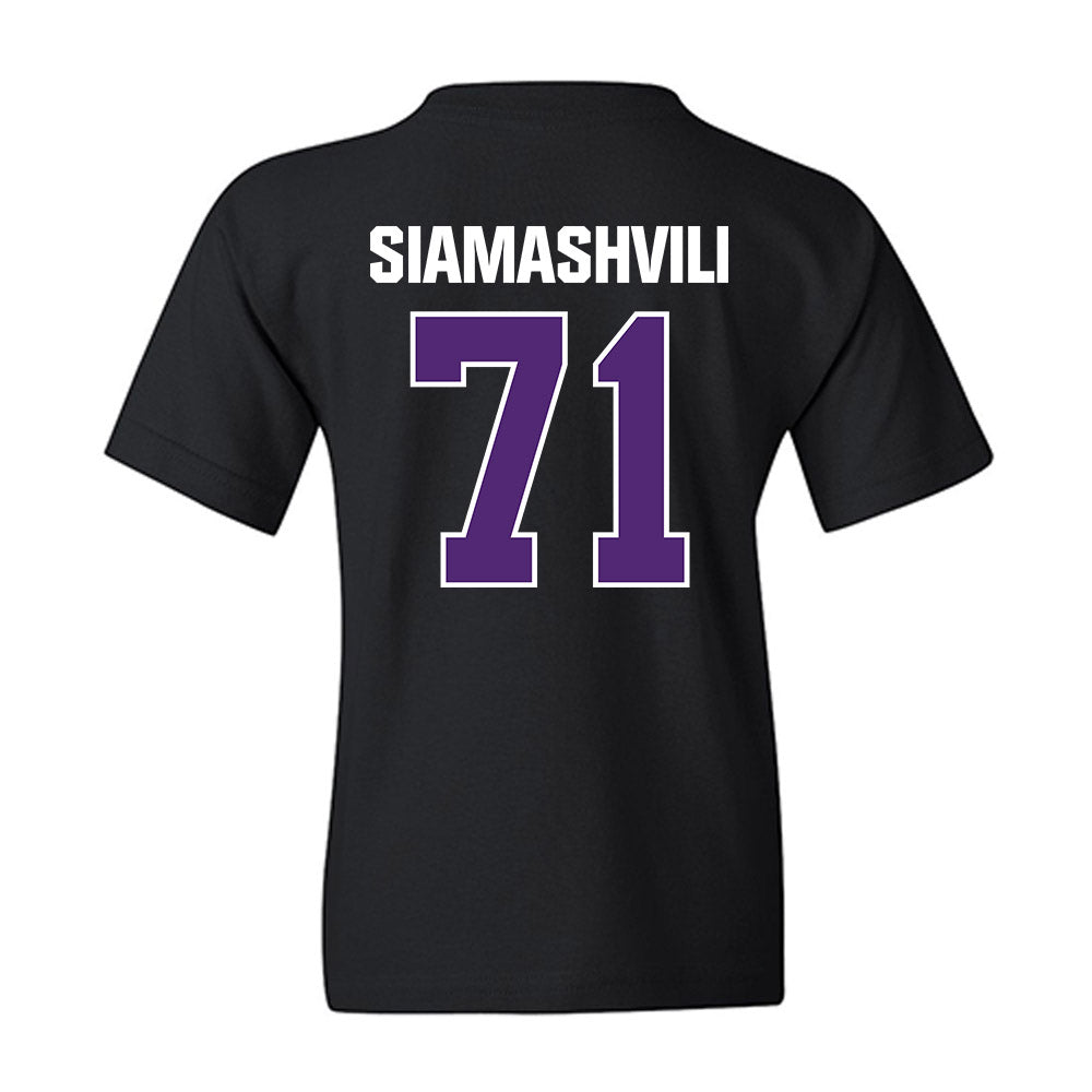 WIU - NCAA Football : Luca Siamashvili - Youth T-Shirt-1