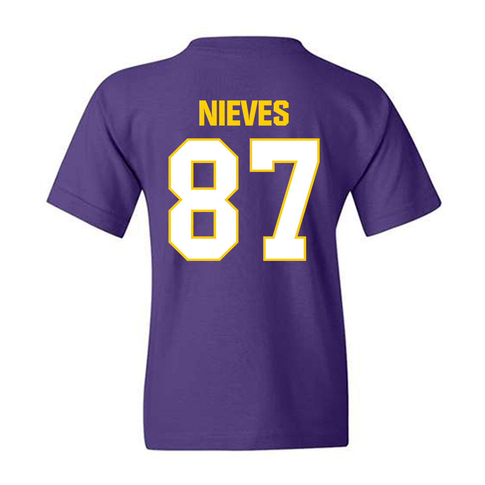 WIU - NCAA Football : Joshua Nieves - Youth T-Shirt-1