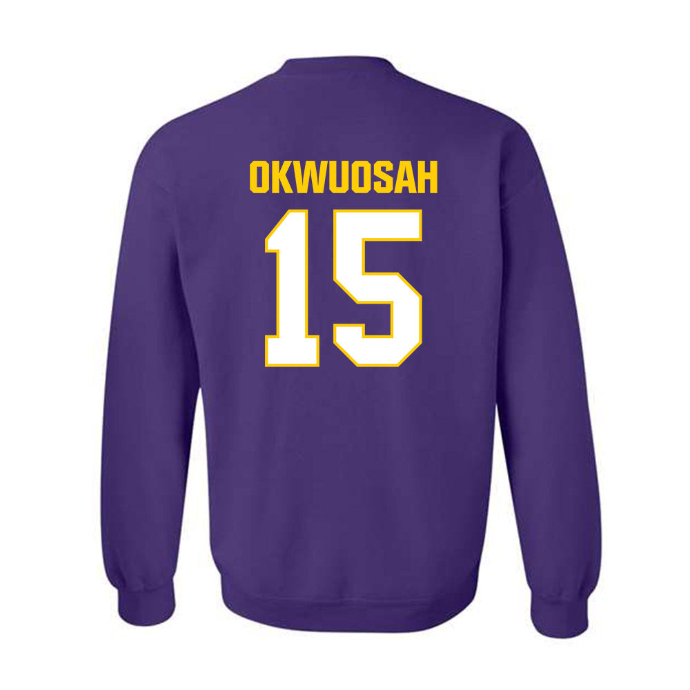 WIU - NCAA Men's Basketball : Francis Okwuosah - Crewneck Sweatshirt-1