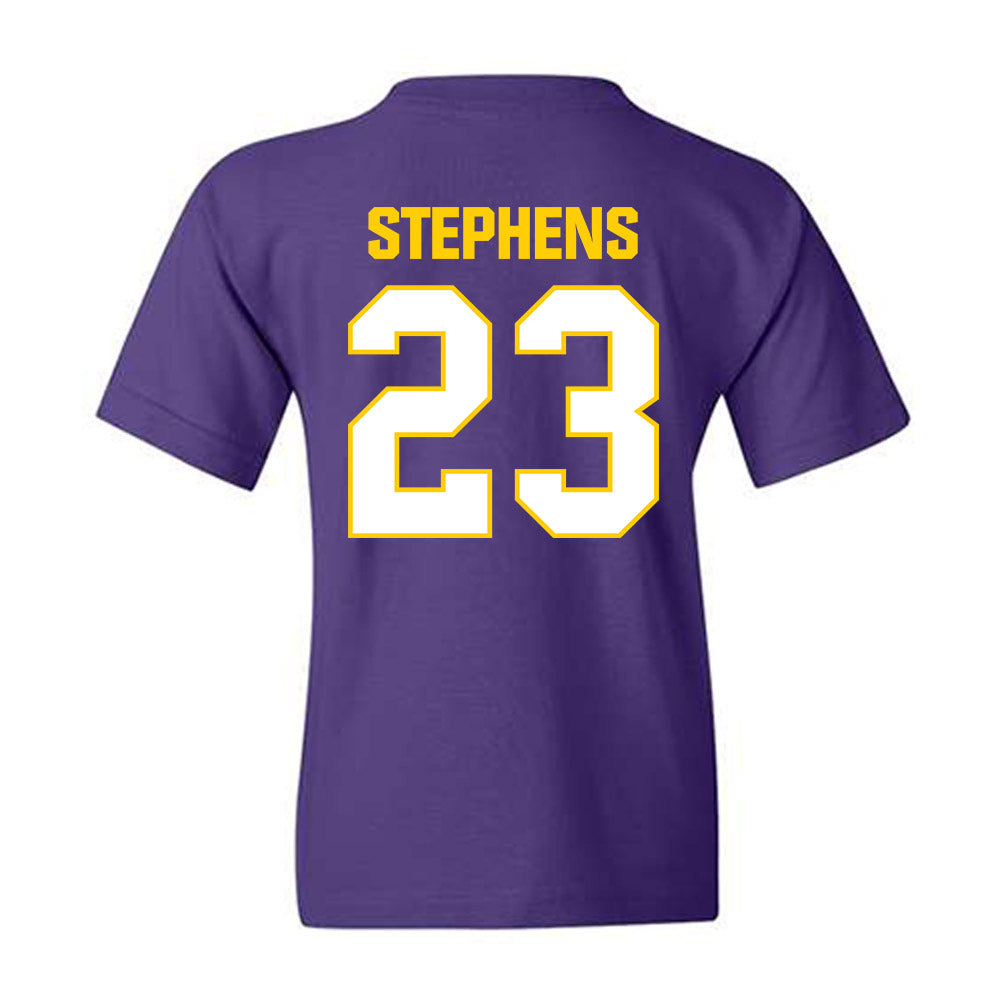 WIU - NCAA Men's Basketball : Danny Stephens - Youth T-Shirt-1