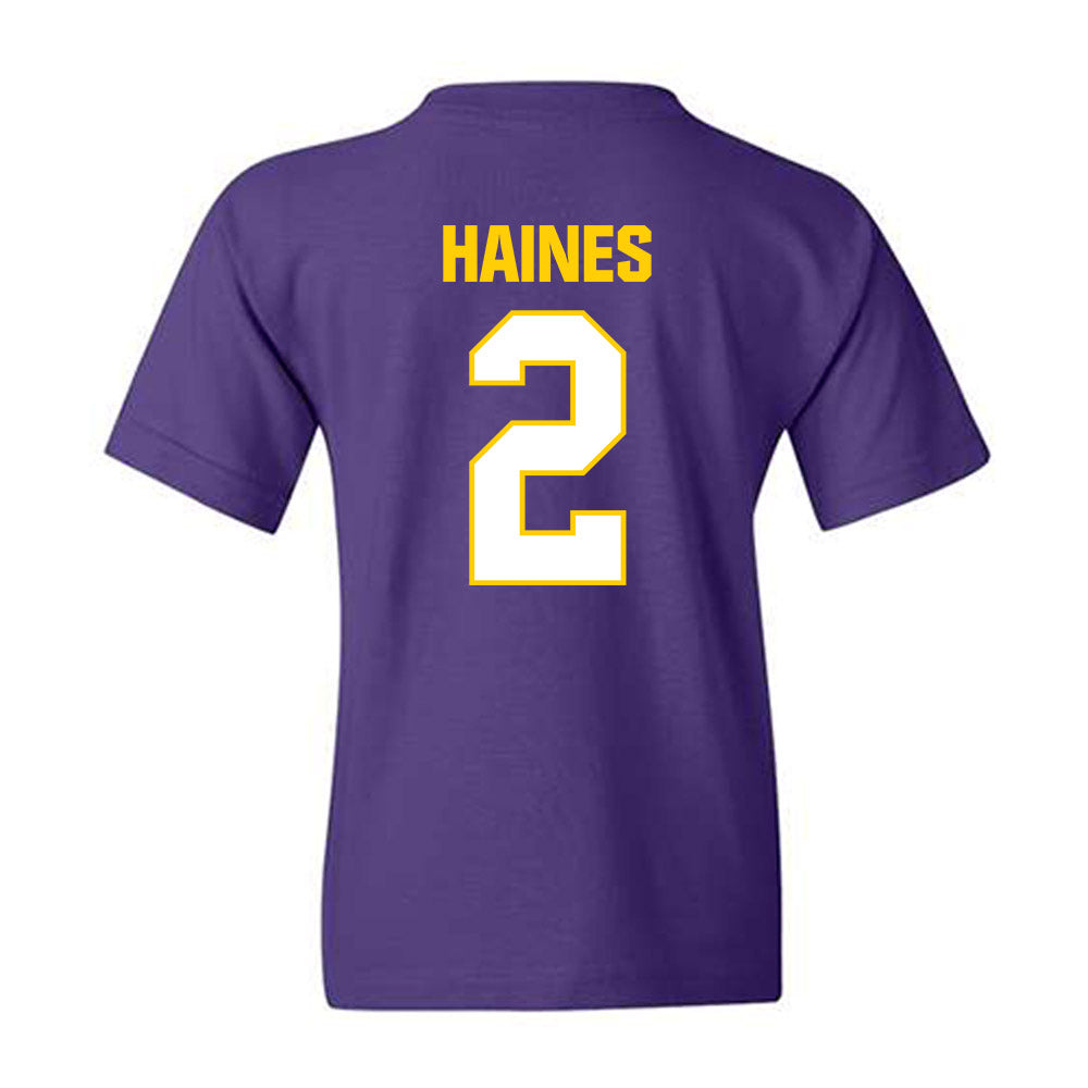 WIU - NCAA Women's Volleyball : Ella Haines - Youth T-Shirt-1
