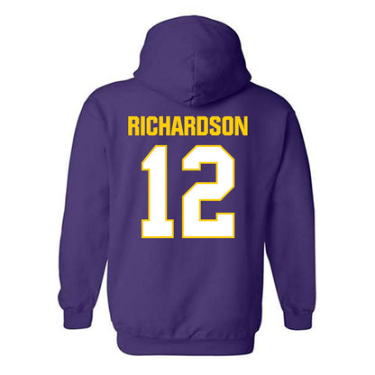 WIU - NCAA Football : Justin Richardson - Hooded Sweatshirt-1
