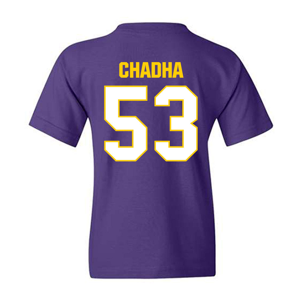 WIU - NCAA Football : Antonio Chadha - Youth T-Shirt-1