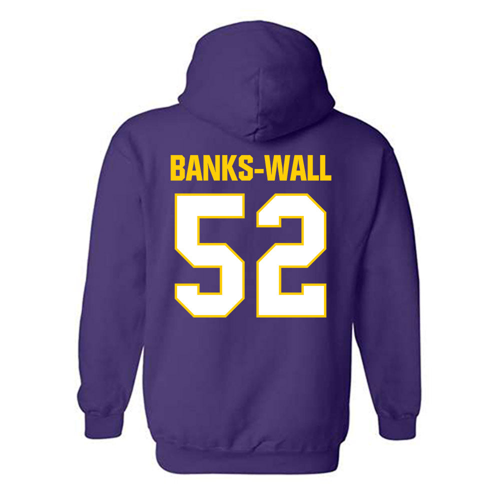 WIU - NCAA Football : Jeremiah Banks-Wall - Hooded Sweatshirt-1