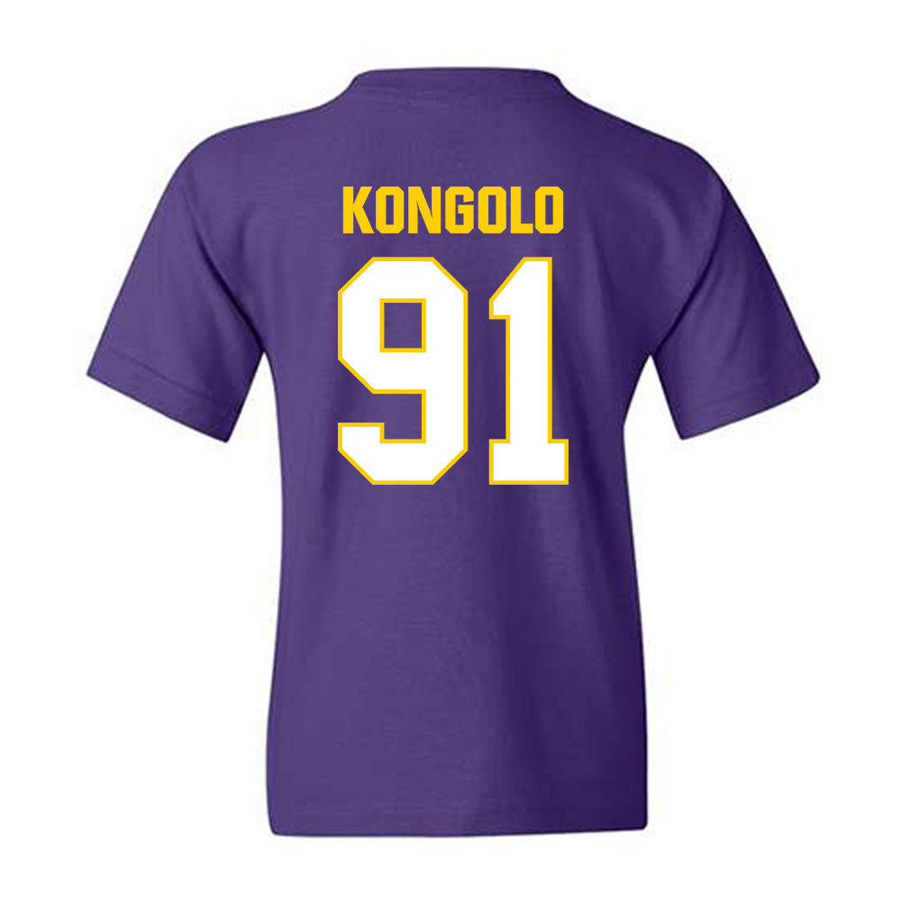 WIU - NCAA Football : Elijah Kongolo - Youth T-Shirt-1