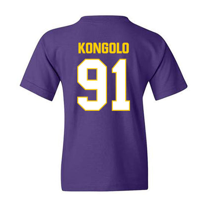 WIU - NCAA Football : Elijah Kongolo - Youth T-Shirt-1