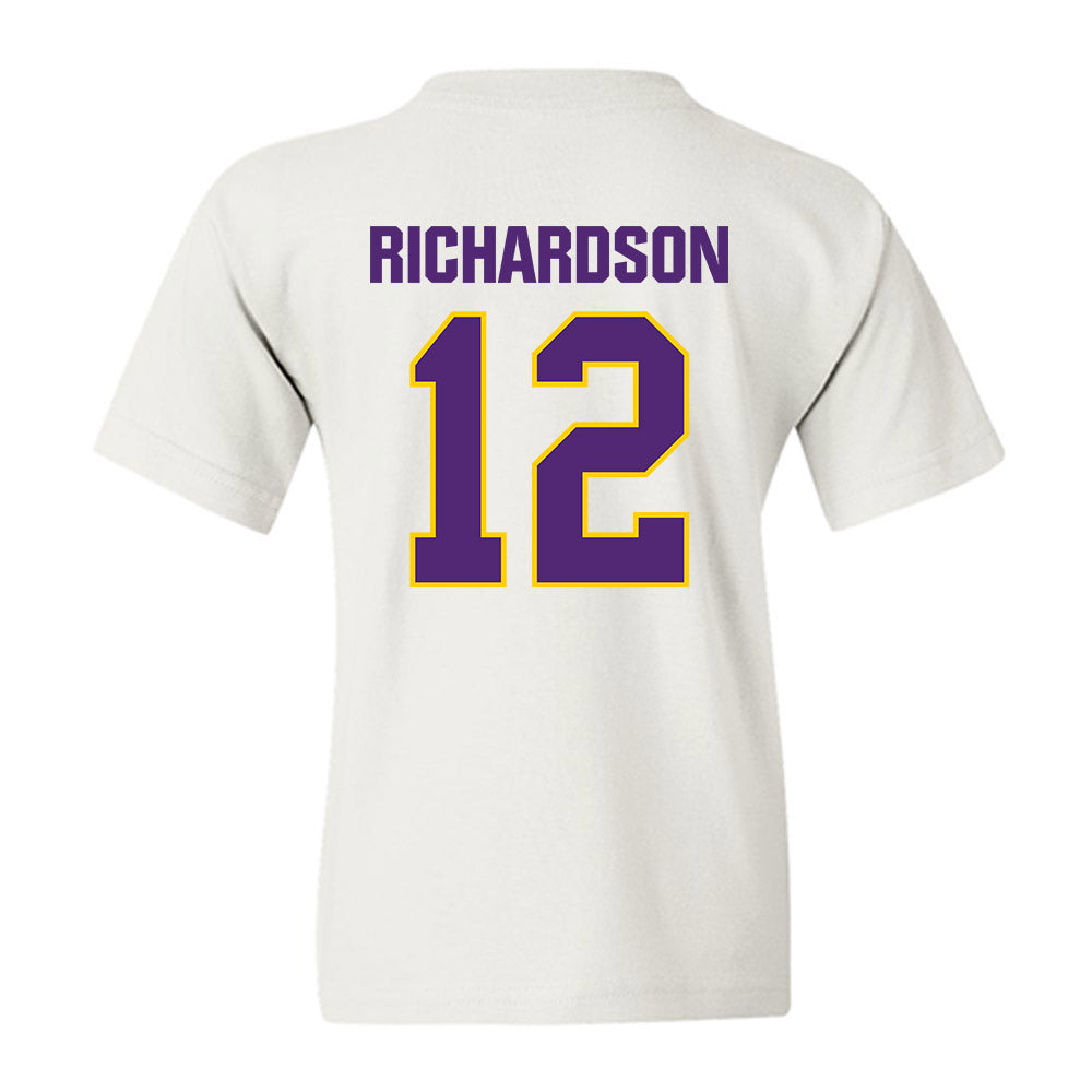 WIU - NCAA Football : Justin Richardson - Classic Shersey Youth T-Shirt-1