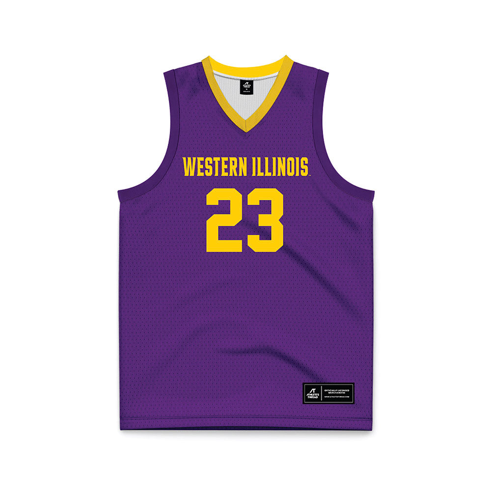 WIU - NCAA Men's Basketball : Danny Stephens - Basketball Jersey-0