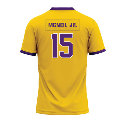 WIU - NCAA Football : Rodney McNeil Jr. - Gold Premium Football Jersey-1