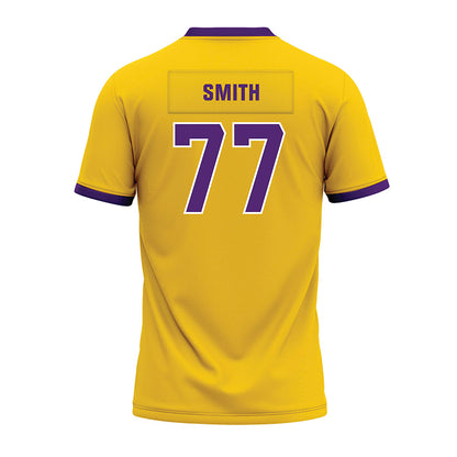 WIU - NCAA Football : Cole Smith - Gold Premium Football Jersey-1