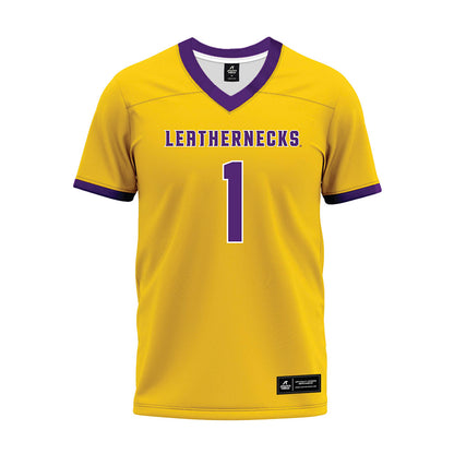 WIU - NCAA Football : Chikala Warden Jr. - Gold Premium Football Jersey-0