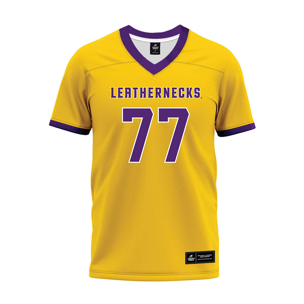 WIU - NCAA Football : Cole Smith - Gold Premium Football Jersey-0