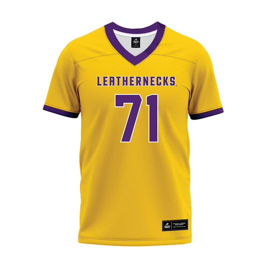 WIU - NCAA Football : Luca Siamashvili - Gold Premium Football Jersey-0