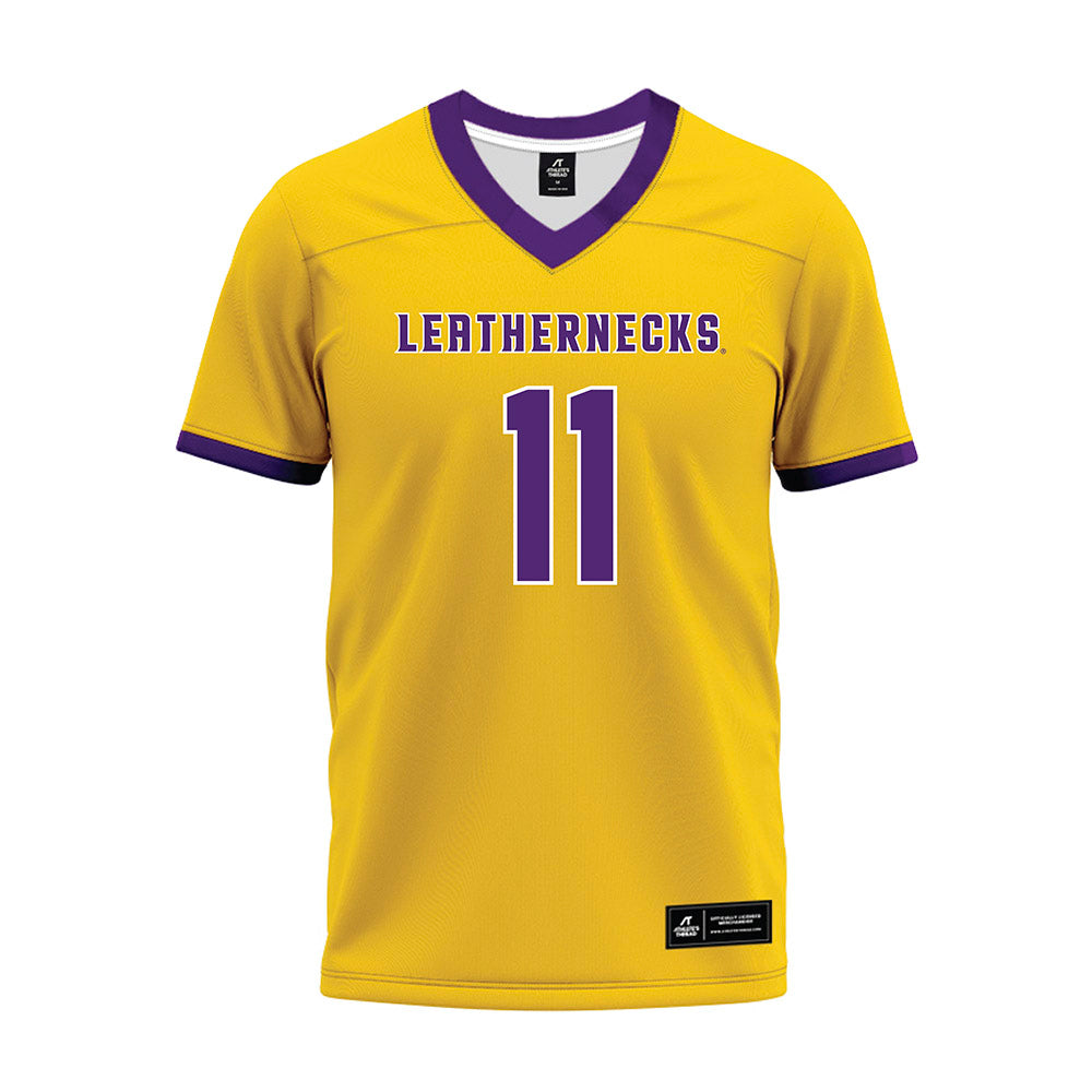 WIU - NCAA Football : Matthew Perry - Gold Premium Football Jersey-0