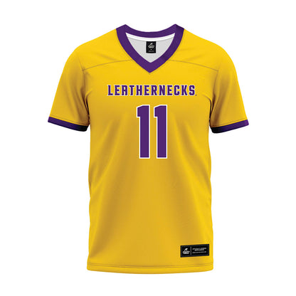 WIU - NCAA Football : Matthew Perry - Gold Premium Football Jersey-0