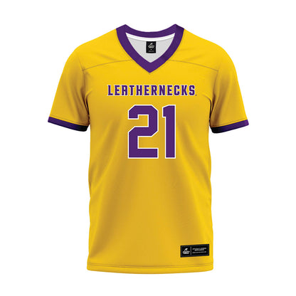 WIU - NCAA Football : Keith Moko - Gold Premium Football Jersey-0