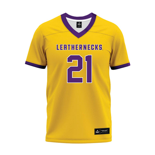 WIU - NCAA Football : Keith Moko - Gold Premium Football Jersey-0