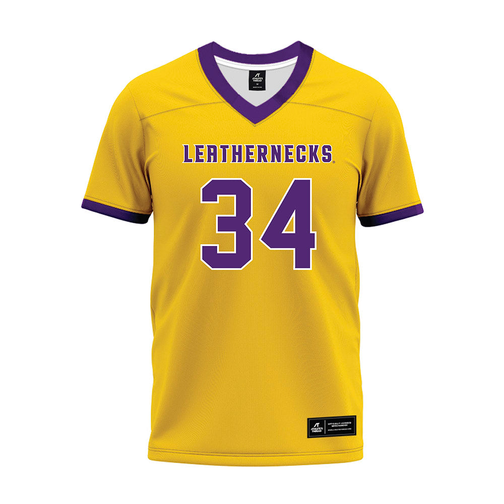 WIU - NCAA Football : Donpaul Keith - Gold Premium Football Jersey-0