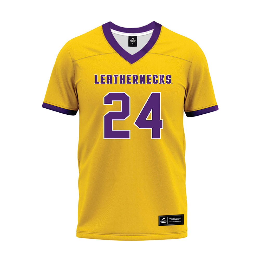 WIU - NCAA Football : Ernest Temple - Gold Premium Football Jersey-0