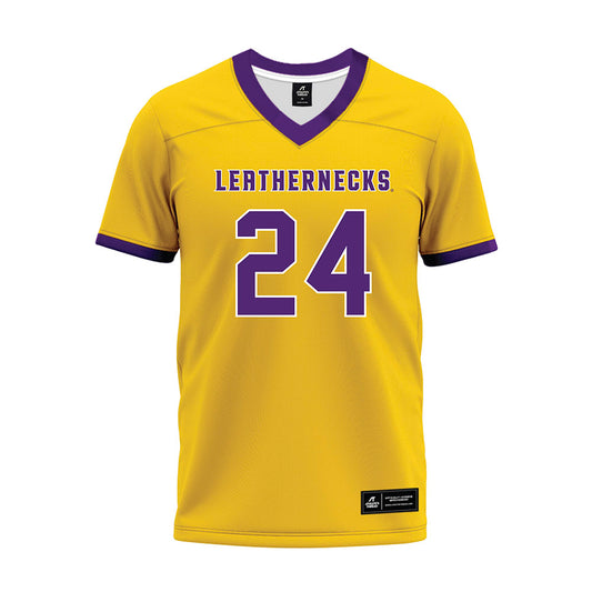 WIU - NCAA Football : Ernest Temple - Gold Premium Football Jersey-0