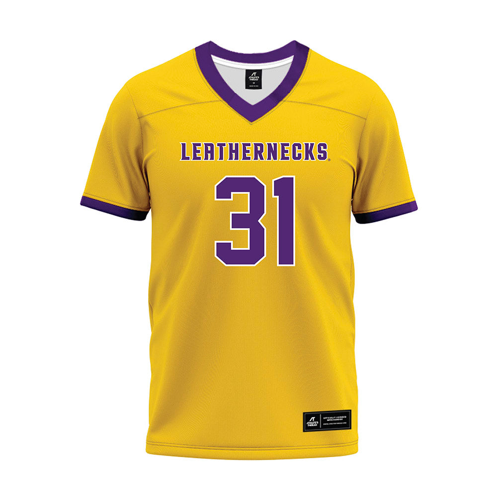 WIU - NCAA Football : Cordell Wilson - Gold Premium Football Jersey-0