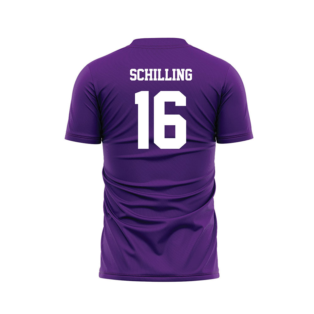 WIU - NCAA Women's Soccer : Abigail Schilling - Purple Soccer Jersey-1