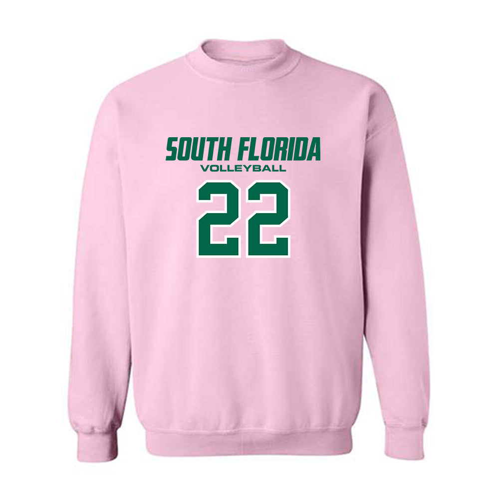 USF - NCAA Women's Volleyball : Ally Cavanaugh - Crewneck Sweatshirt-0