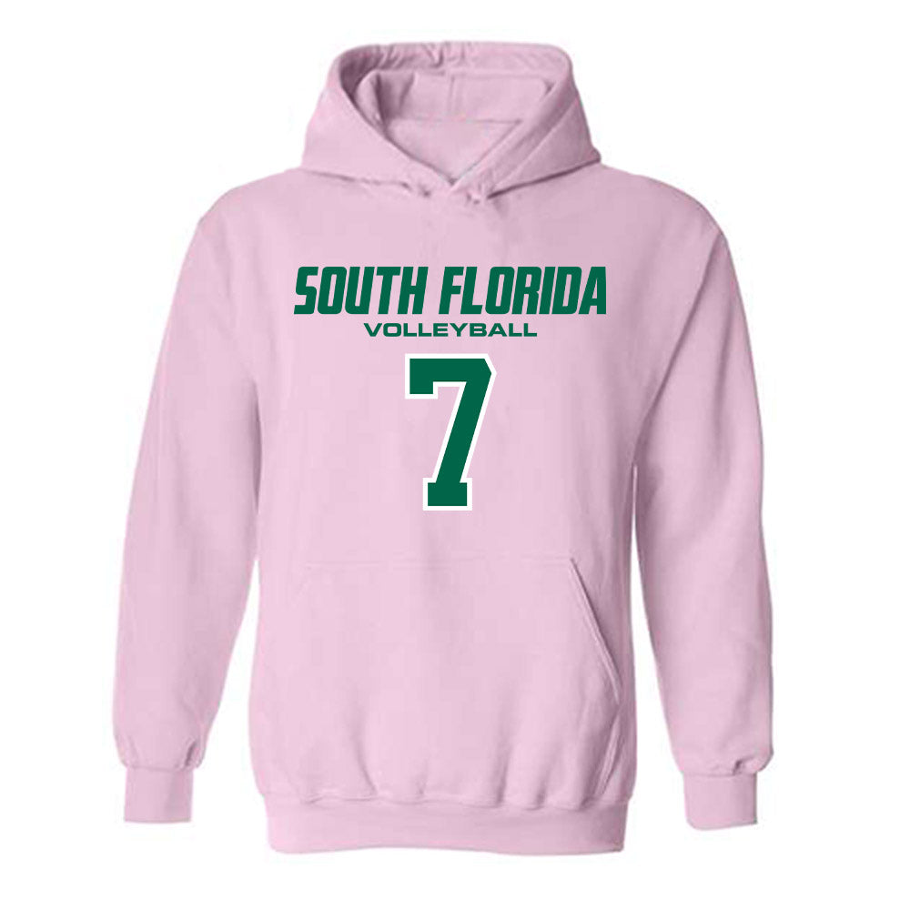 USF - NCAA Women's Volleyball : Imani Hartfield - Hooded Sweatshirt-0