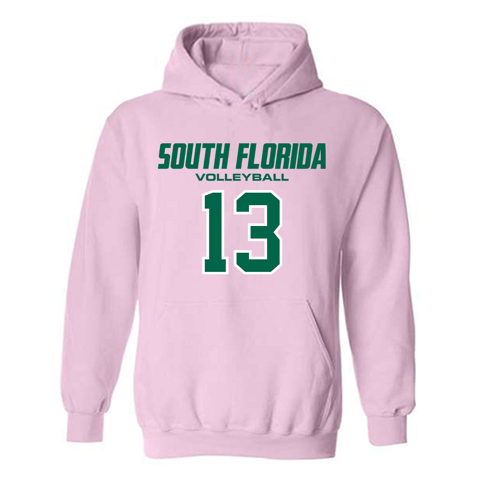 USF - NCAA Women's Volleyball : Jalynn Brown - Hooded Sweatshirt-0