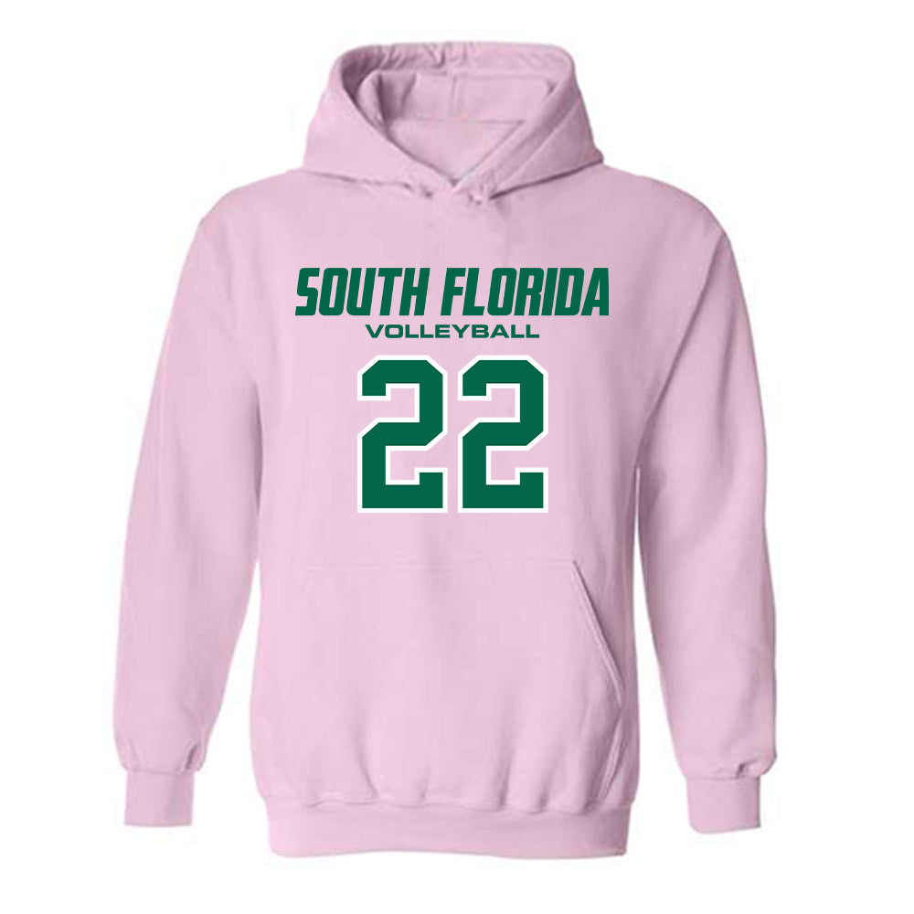 USF - NCAA Women's Volleyball : Ally Cavanaugh - Hooded Sweatshirt-0