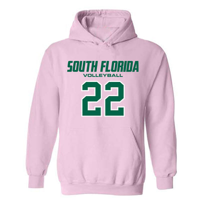 USF - NCAA Women's Volleyball : Ally Cavanaugh - Hooded Sweatshirt-0