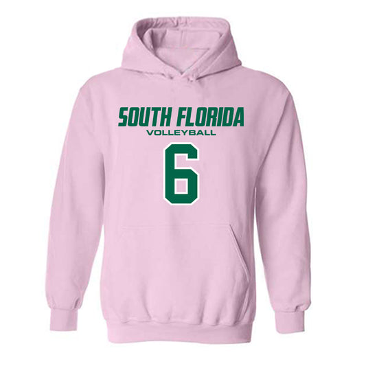 USF - NCAA Women's Volleyball : Sarah White - Hooded Sweatshirt-0