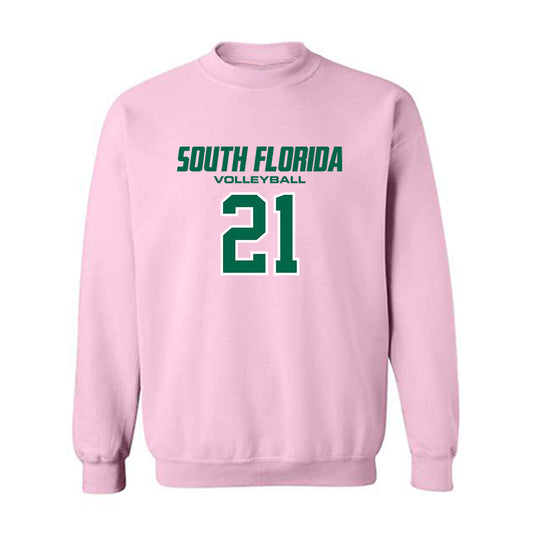 USF - NCAA Women's Volleyball : Naiya Sawtelle - Crewneck Sweatshirt-0