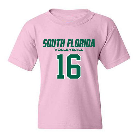 USF - NCAA Women's Volleyball : Maria Clara Andrade - Youth T-Shirt-0