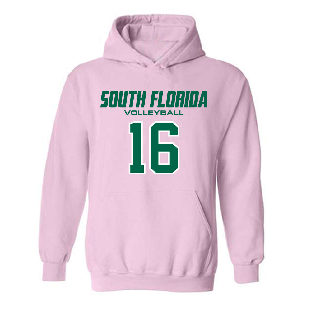 USF - NCAA Women's Volleyball : Maria Clara Andrade - Hooded Sweatshirt-0