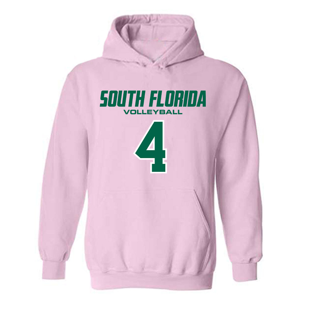 USF - NCAA Women's Volleyball : Caroline Dykes - Hooded Sweatshirt-0