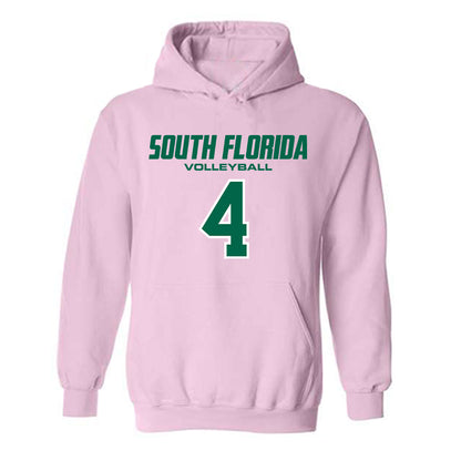 USF - NCAA Women's Volleyball : Caroline Dykes - Hooded Sweatshirt-0