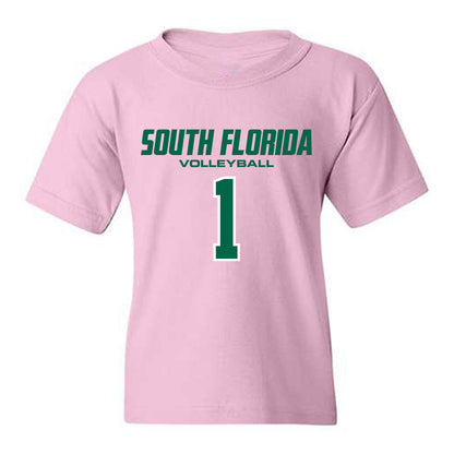 USF - NCAA Women's Volleyball : Lia Schneider - Youth T-Shirt-0