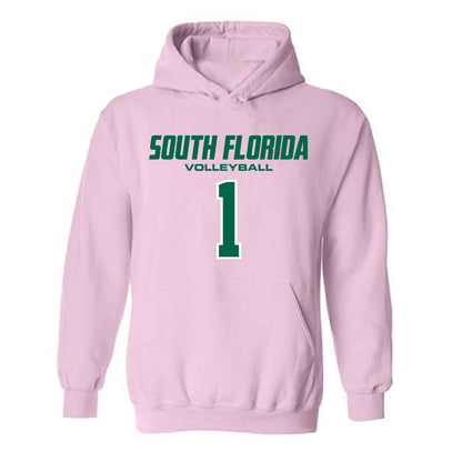 USF - NCAA Women's Volleyball : Lia Schneider - Hooded Sweatshirt-0