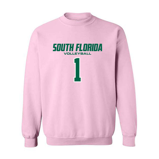 USF - NCAA Women's Volleyball : Lia Schneider - Crewneck Sweatshirt-0