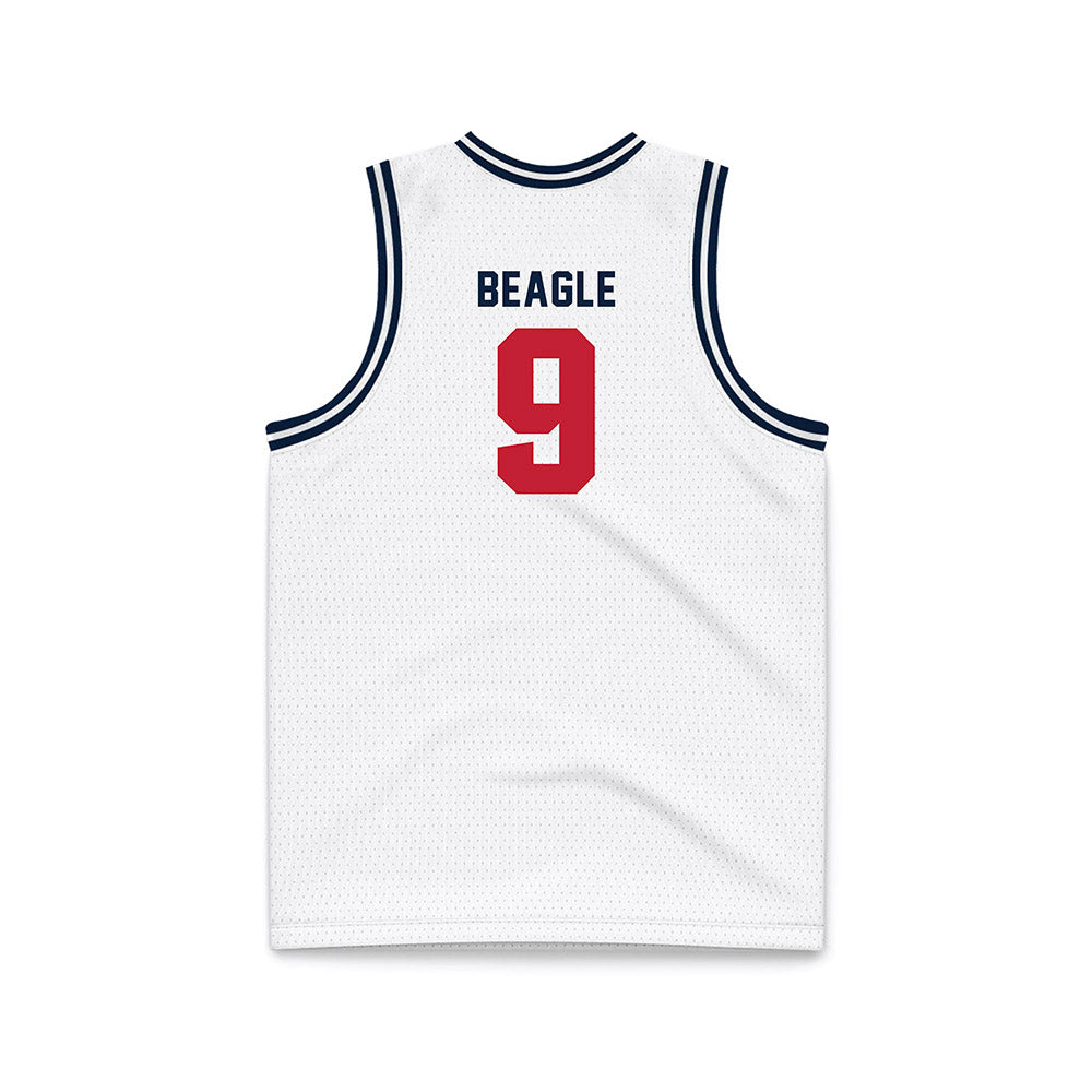 Richmond - NCAA Men's Basketball : Jonathan Beagle - White Basketball Jersey-1