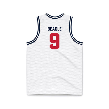 Richmond - NCAA Men's Basketball : Jonathan Beagle - White Basketball Jersey-1