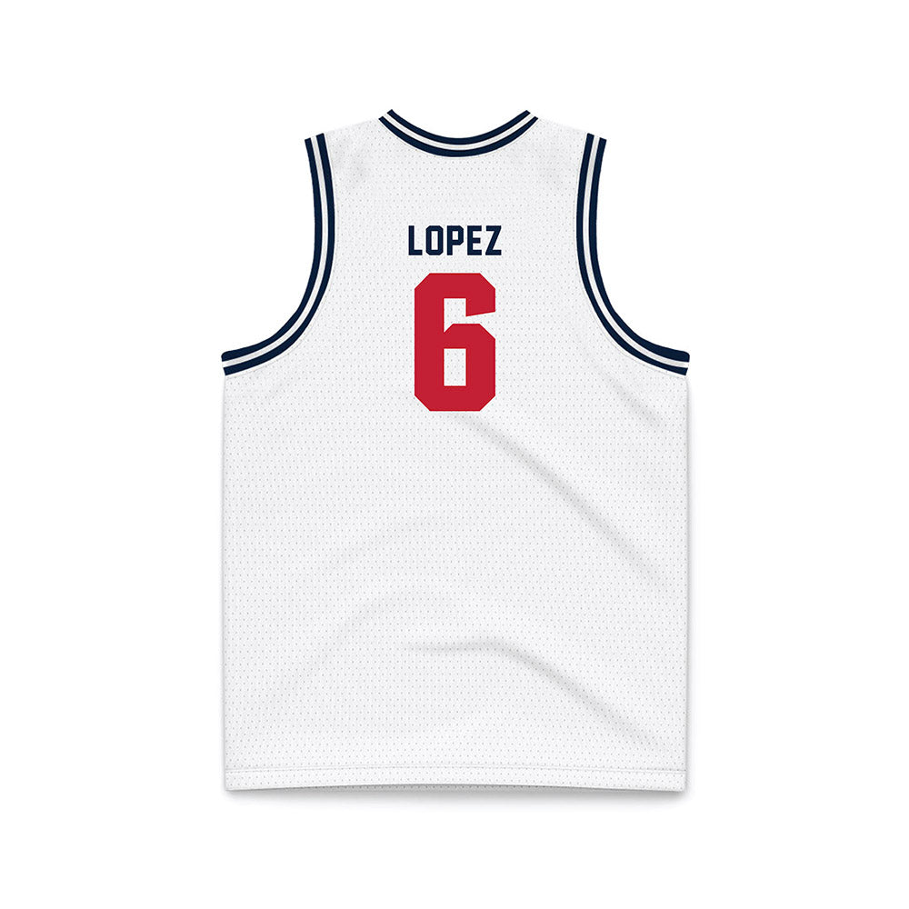 Richmond - NCAA Men's Basketball : Anthony Lopez - White Basketball Jersey-1