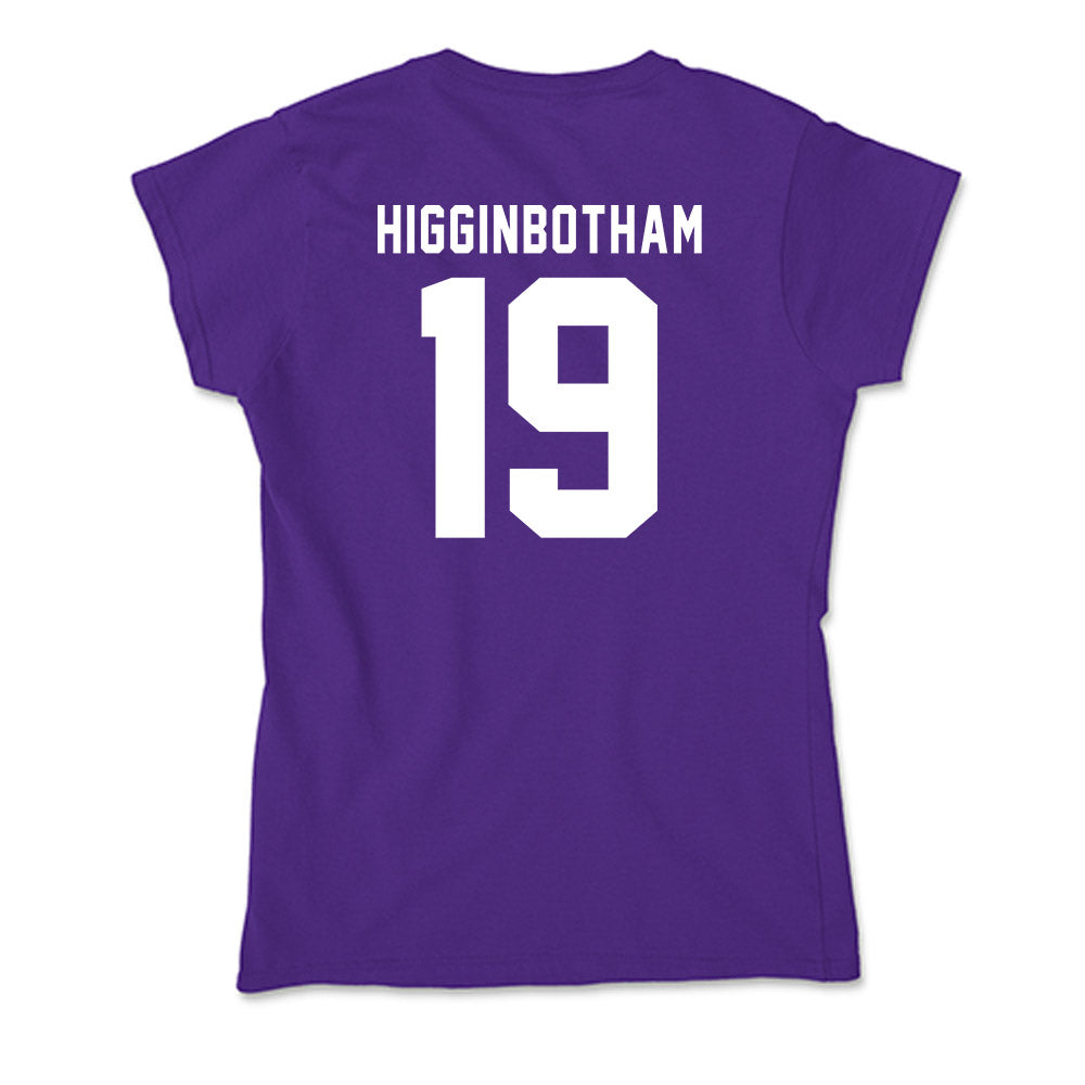Tarleton State - NCAA Softball : Alyson Higginbotham - Soft Style Women’s T-Shirt-1
