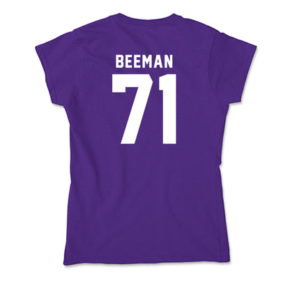 Tarleton State - NCAA Football : Connor Beeman - Soft Style Women’s T-Shirt-1