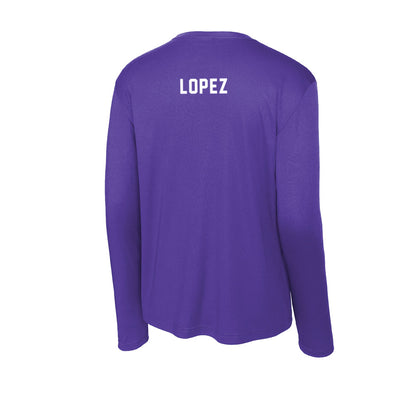 Tarleton State - NCAA Men's Cross Country : Michael Lopez - Activewear Long Sleeve T-Shirt-1