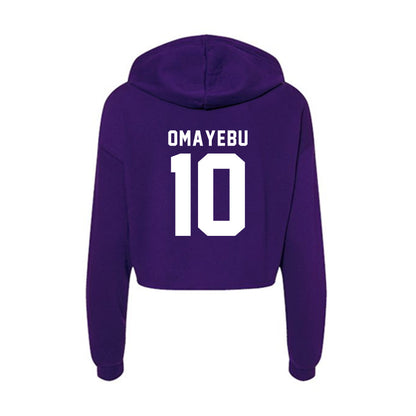 Tarleton State - NCAA Football : Benjamin Omayebu - Women's Crop Fleece Hoodie-1