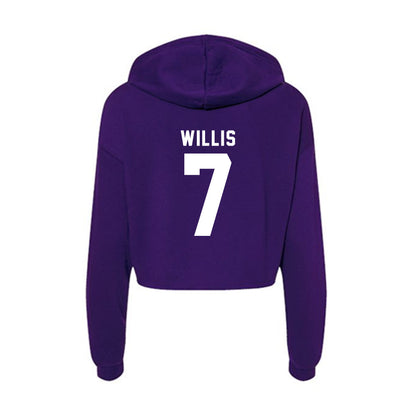Tarleton State - NCAA Football : Marquis Willis - Women's Crop Fleece Hoodie-1