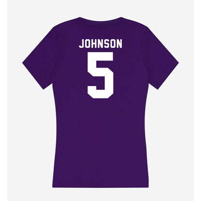 Tarleton State - NCAA Football : Keylan Johnson - Women's V-Neck T-Shirt-1